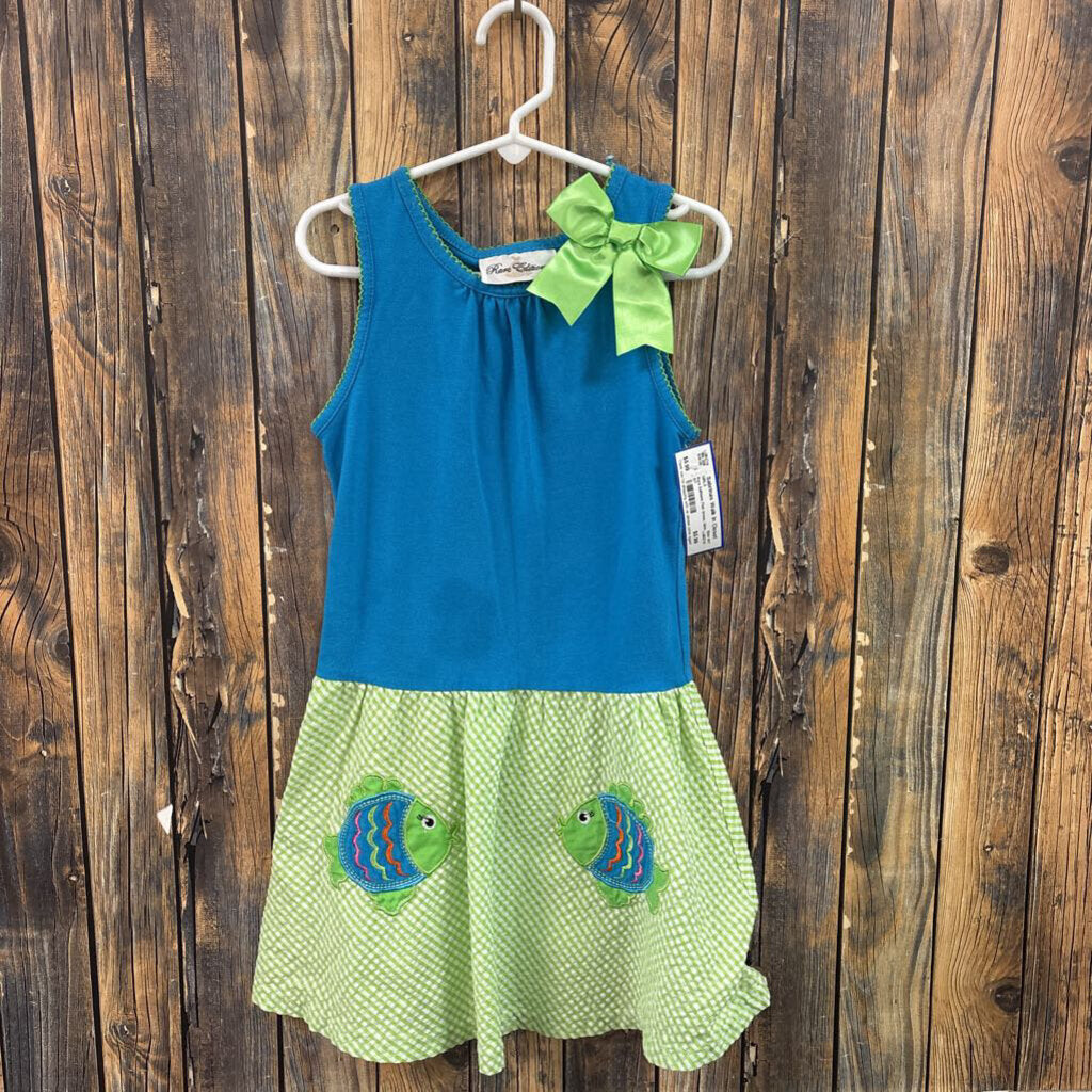 Rare Editions Fish Dress, Girls 6/7