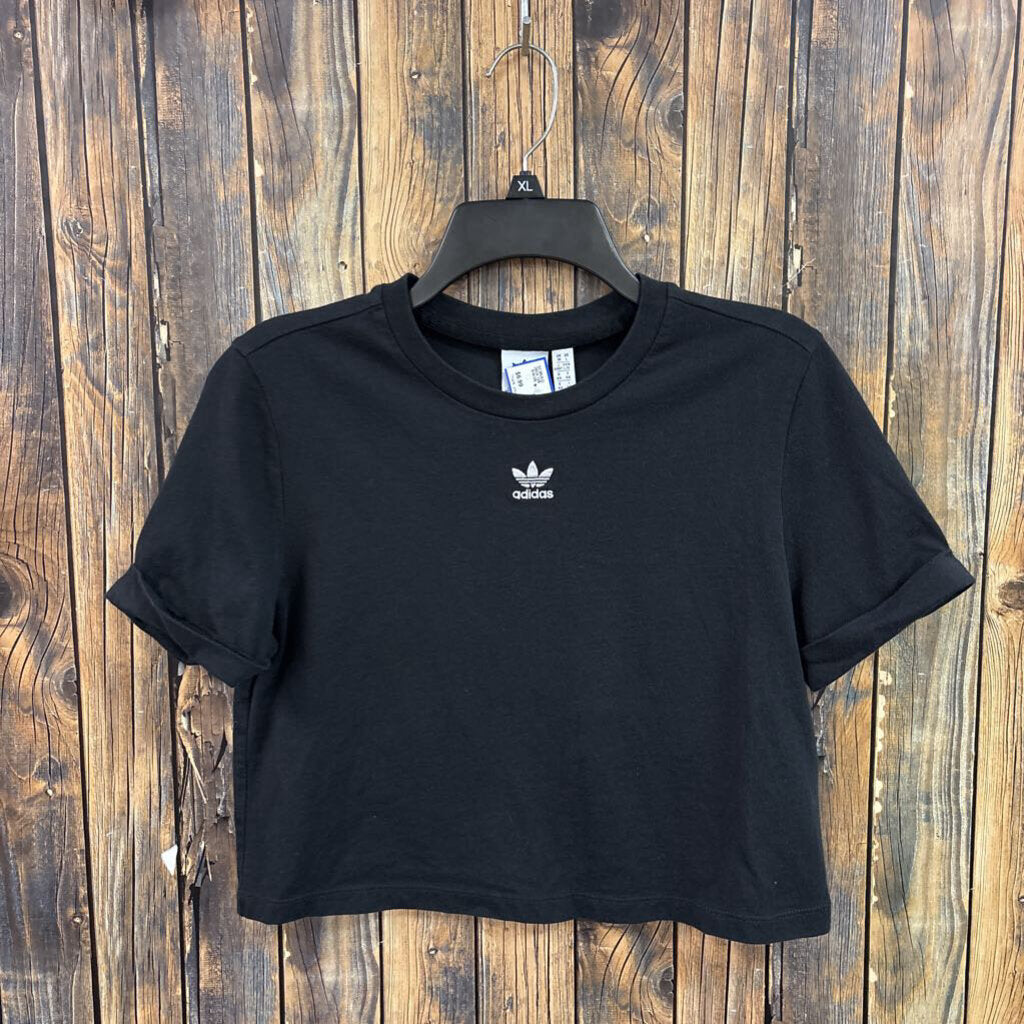 Adidas Black Crop Top, Womens L