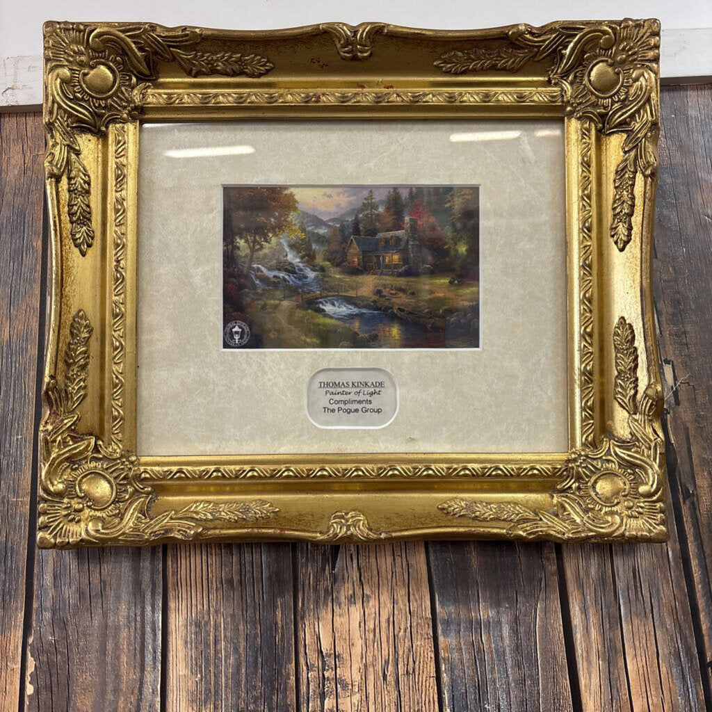 Thomas Kinkade Painter of Light, 13x11 Framed No Shipping