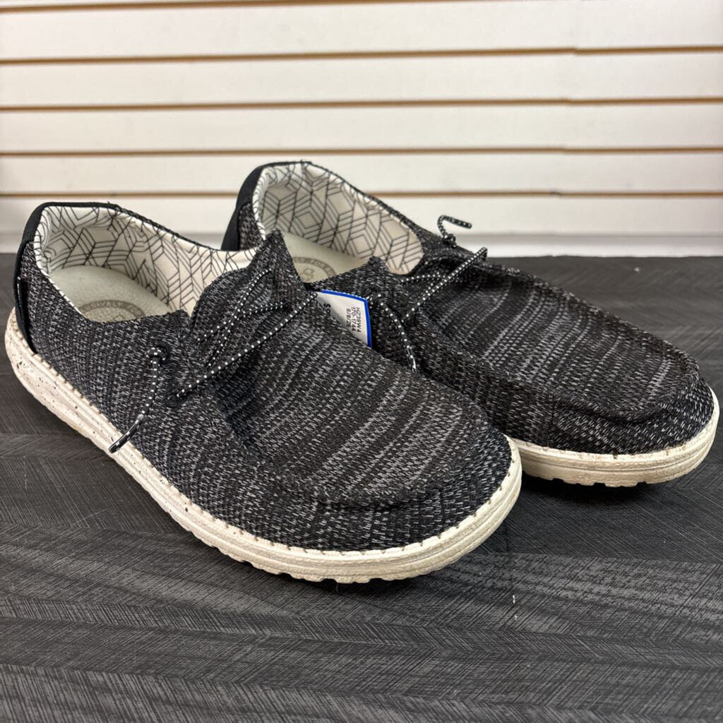 Hey Dude Wendy Black Multi Shoes, Women's 8