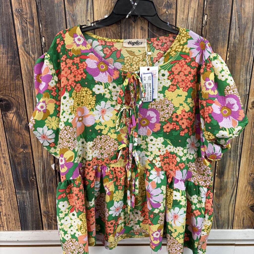 Haptics Floral Top, Women's 3X