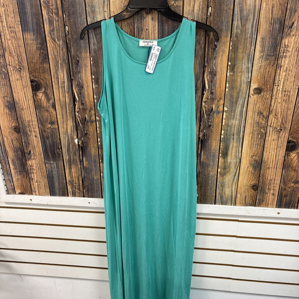 Zenana Teal Dress, Women's XL