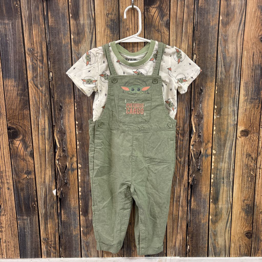 Grogu Overall Set, Girl's 24m