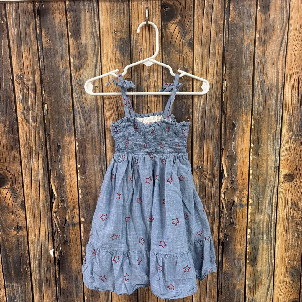 Star Denim Dress, Girl's 3T