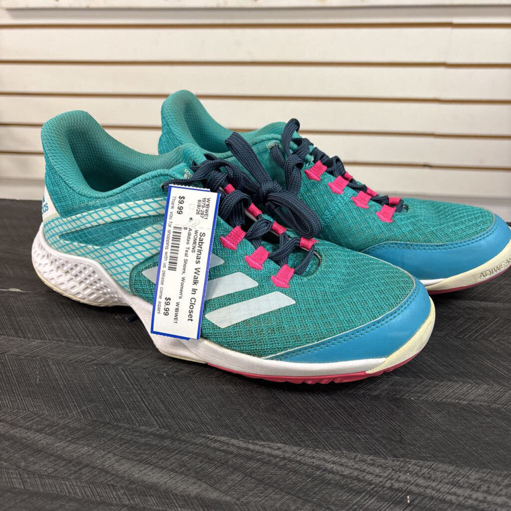 Adidas Teal Shoes, Women's 8