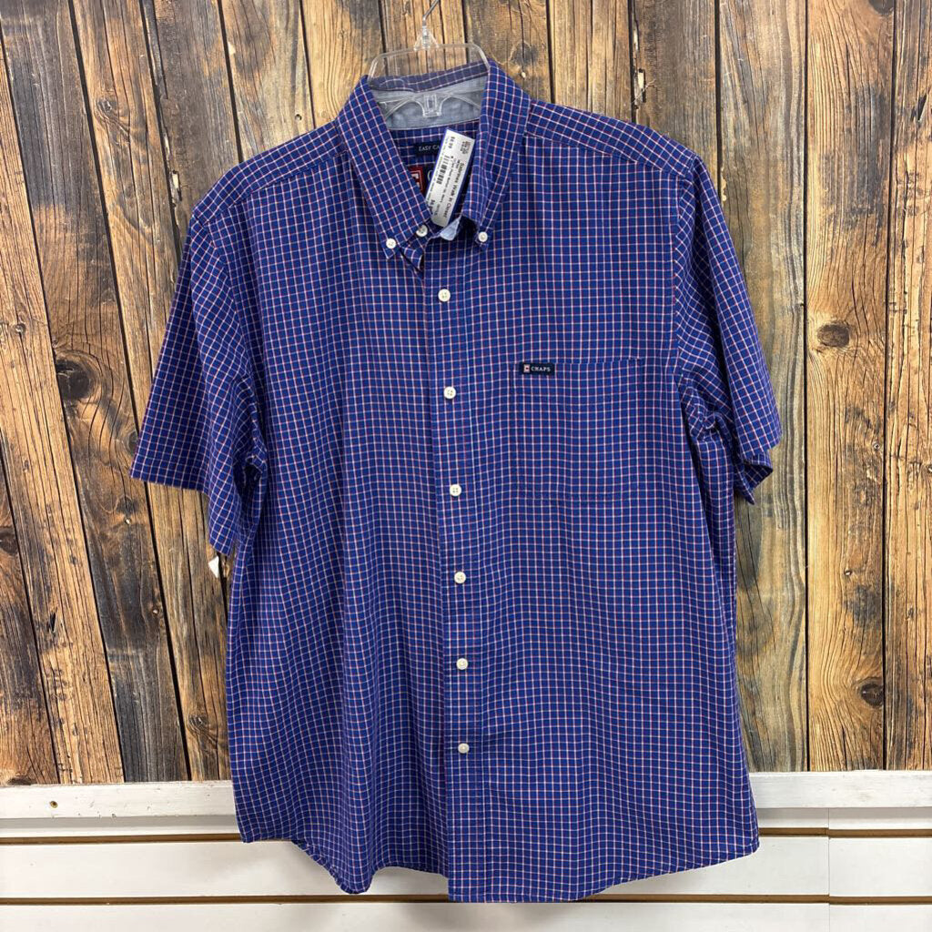 Chaps Plaid Button Up, Men's L