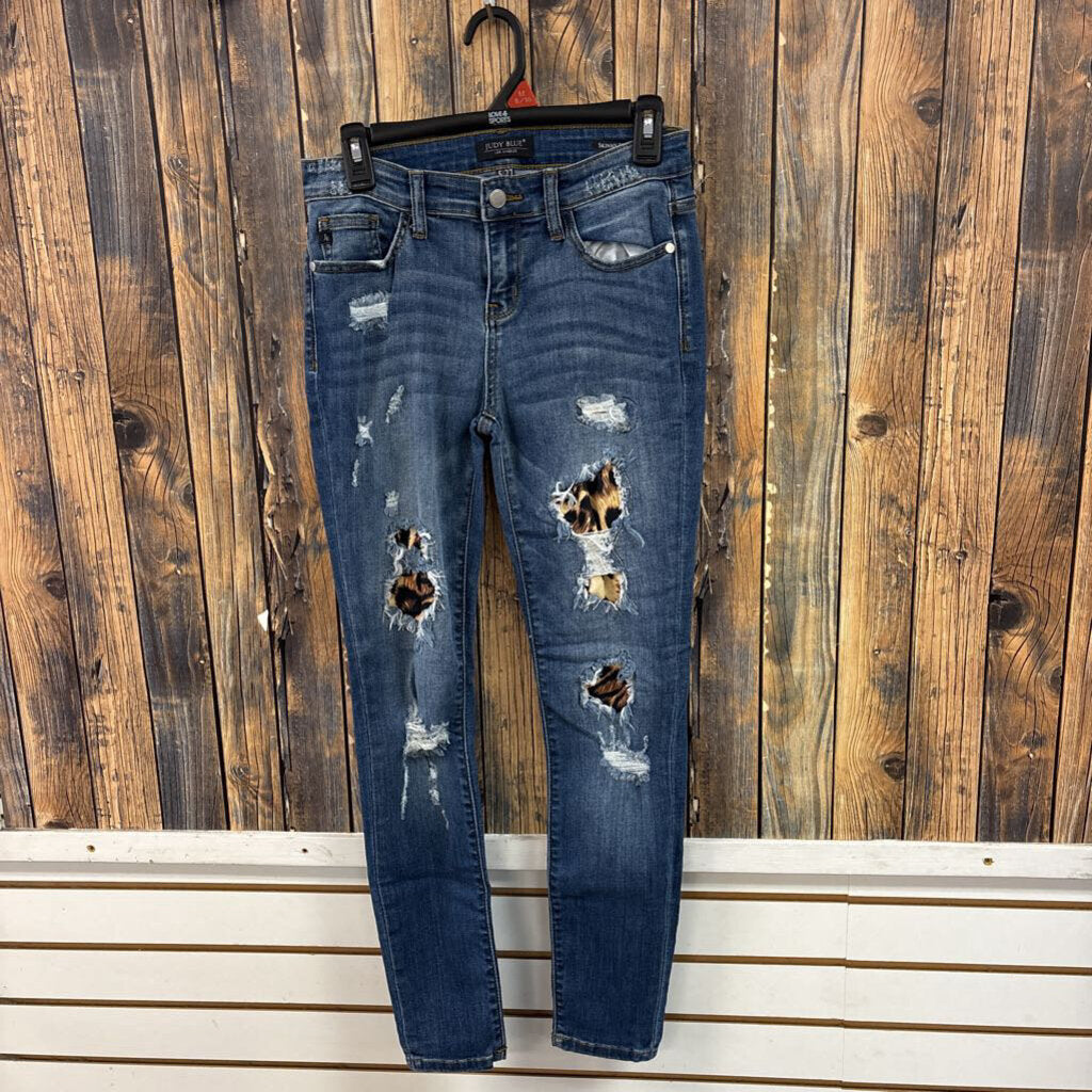 Judy Blue Animal Print Jeans, Womens 5