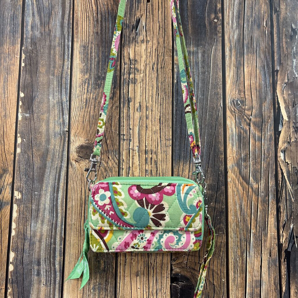 Vera Bradley Green Wallet Crossbody