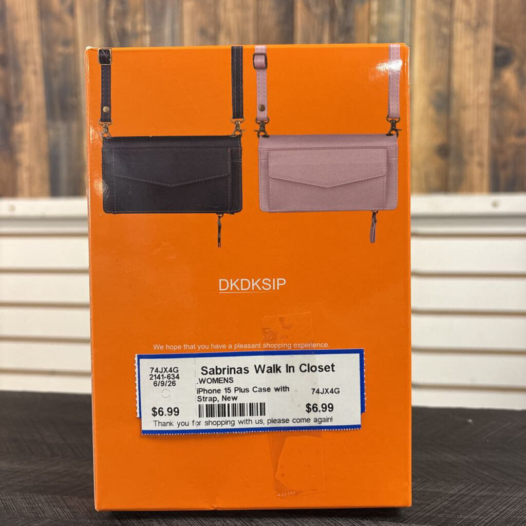 iPhone 15 Plus Case with Strap, New