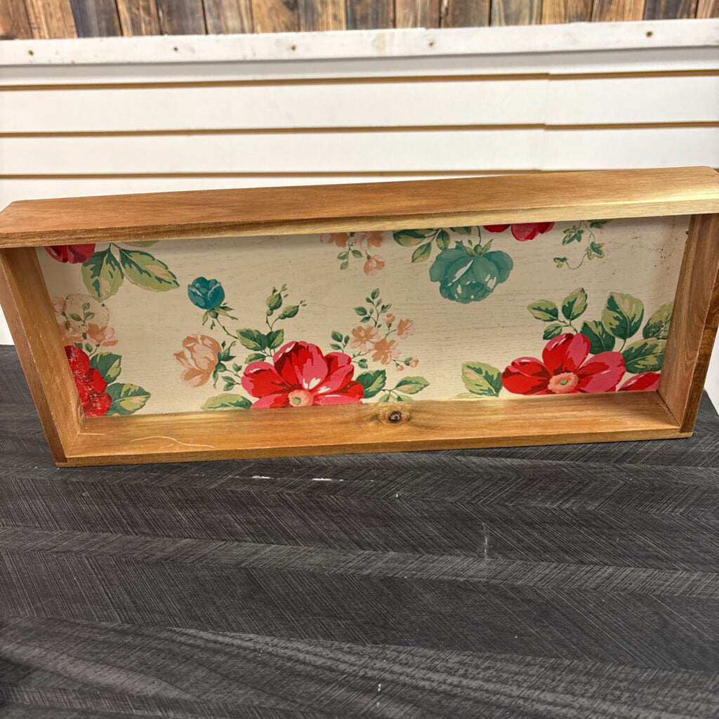 Pioneer Woman Wooden Bin 15x6in