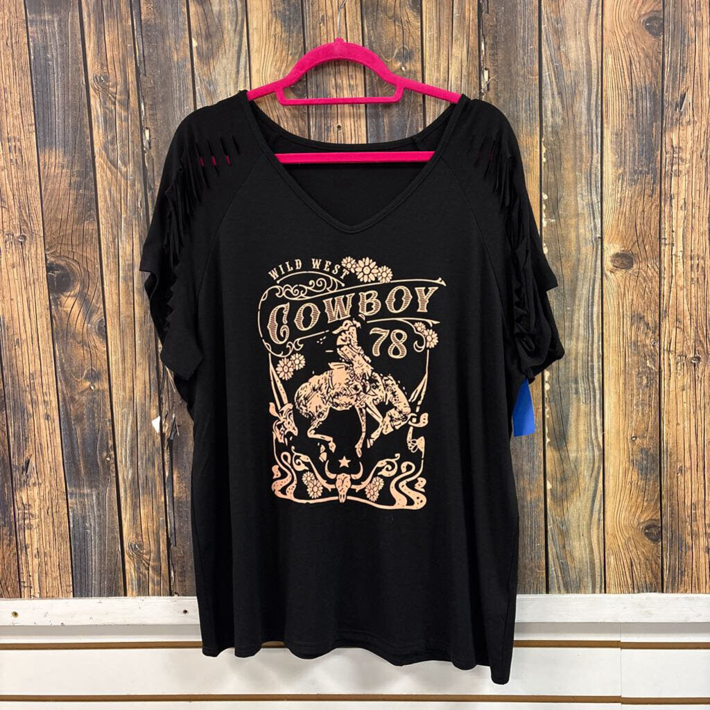 Wild West Cowboy Tee, Women's XXL