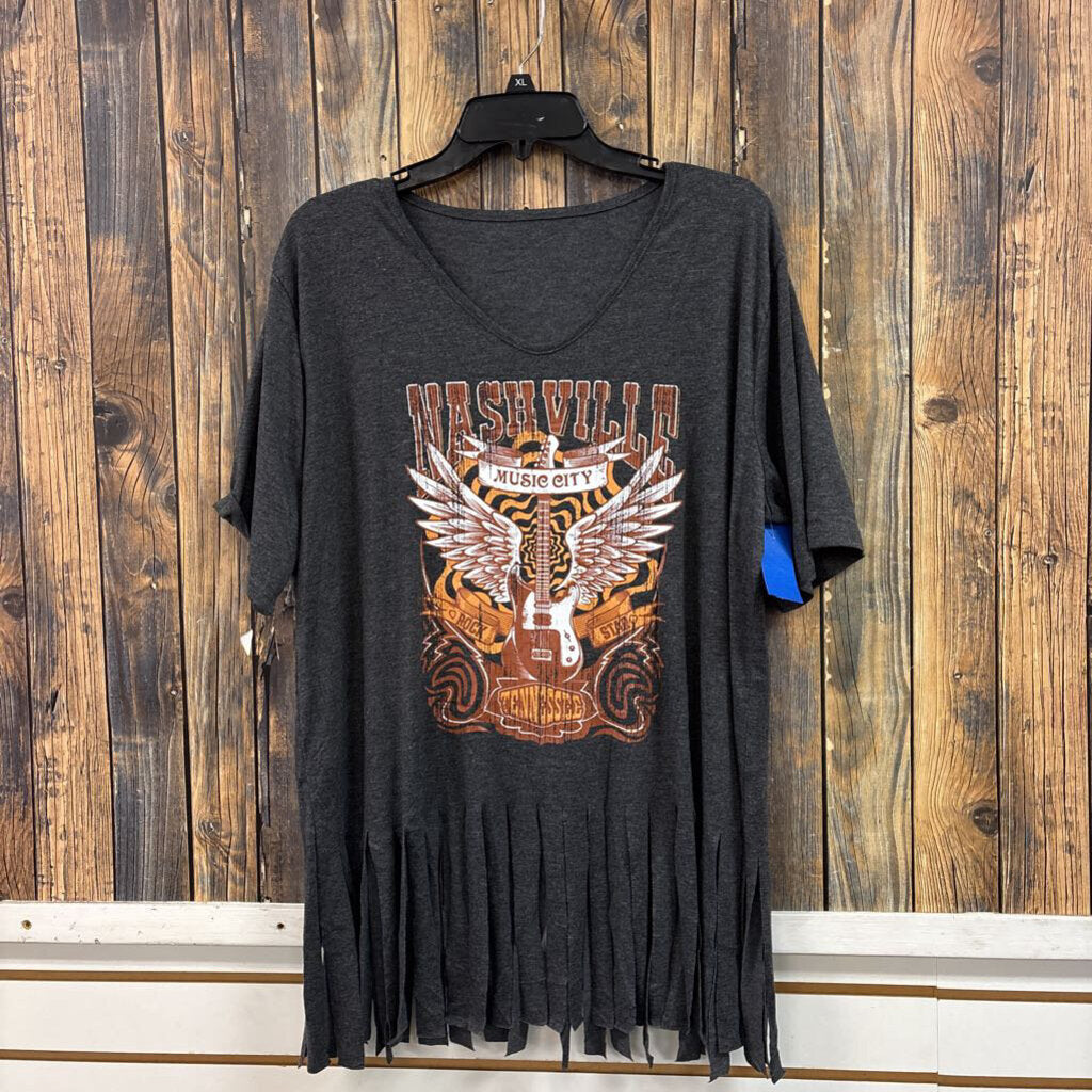 Nashville Music City Tee, Women's 2XL