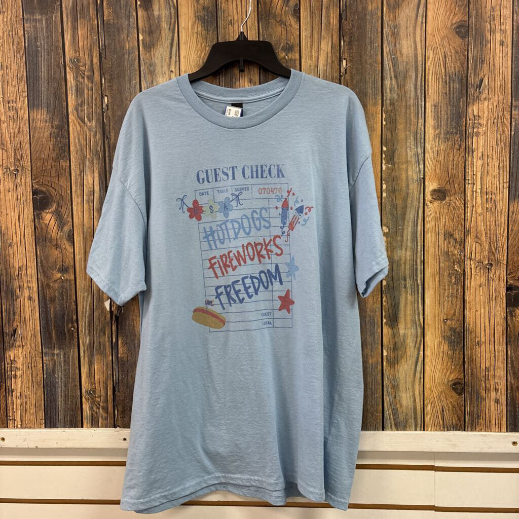 Fireworks Tee, Women's XL