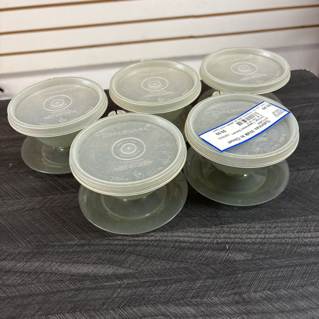 Vintage Tupperware Dessert Cup, Set of 5