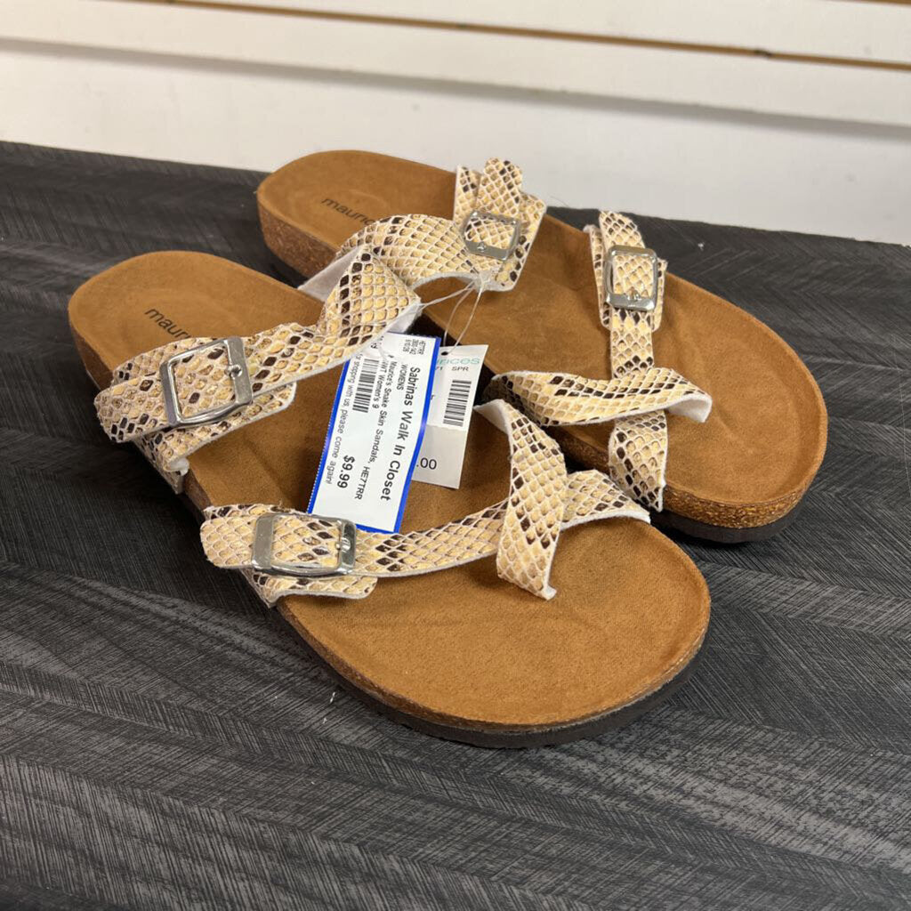 Maurice's Snake Skin Sandals, NWT Women's 9