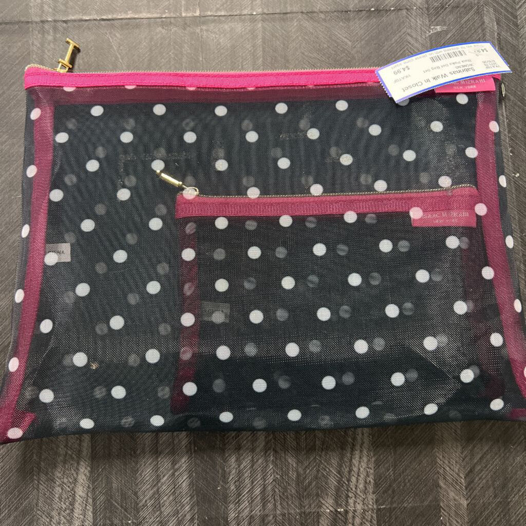 Black Polka Dot Bag Set