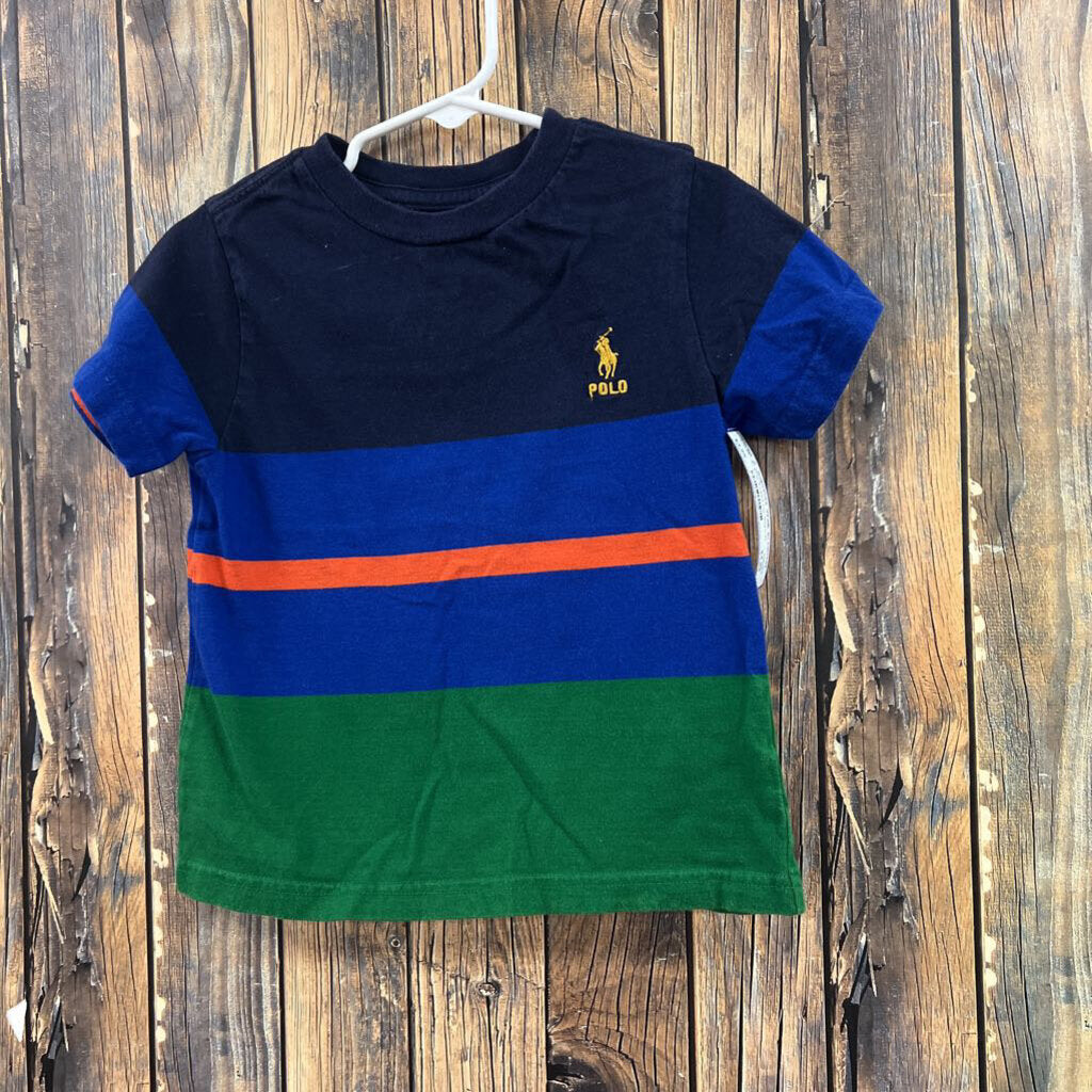 Polo Striped Tee, Boy's 3T