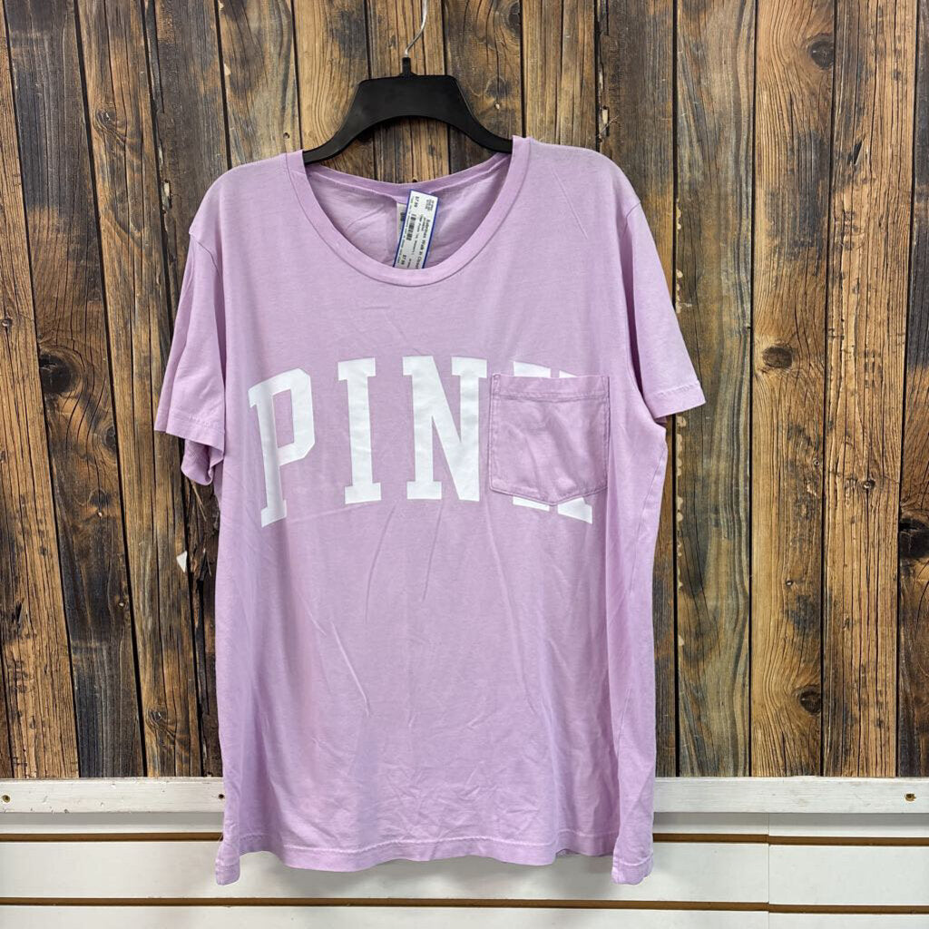 PINK Purple Tee, Women's L