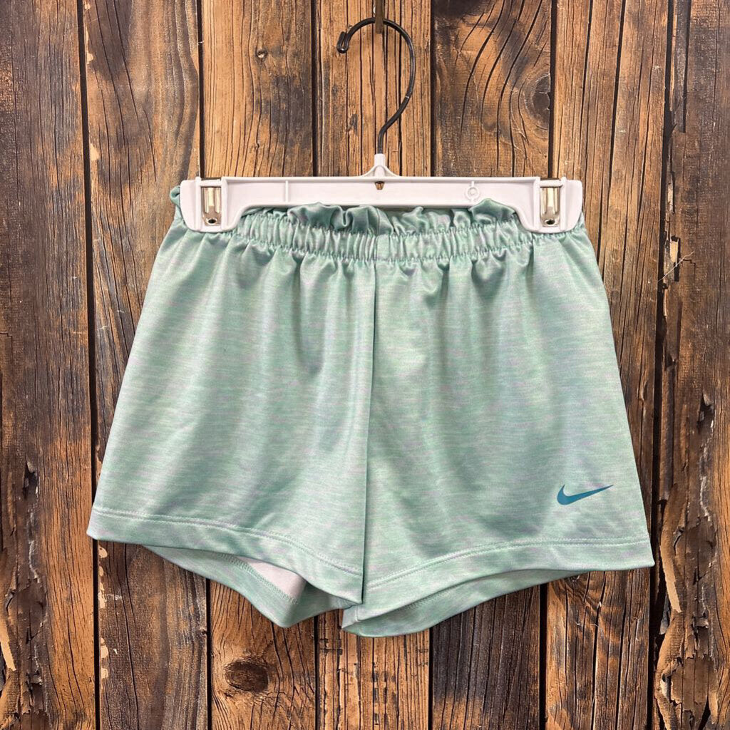 Nike green shorts girls size 4-5 years