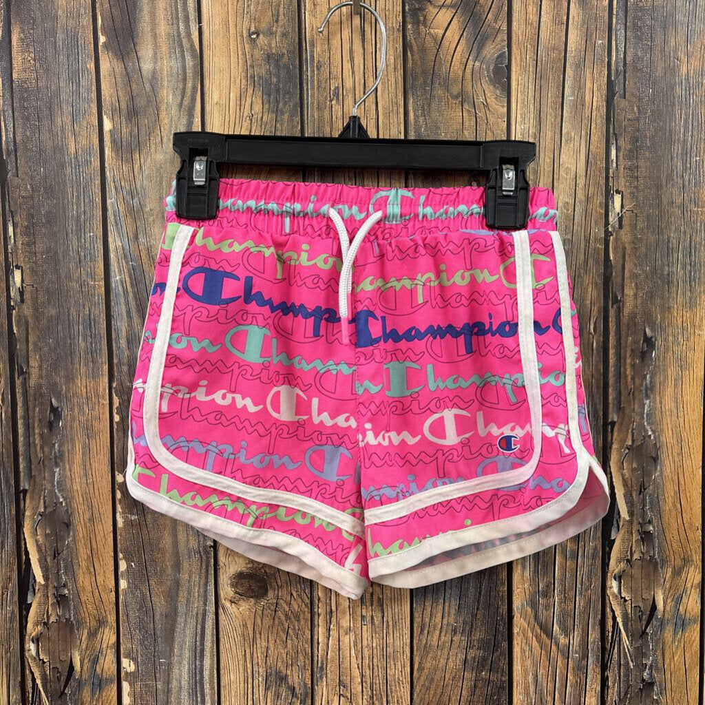 Champion pink shorts girls size 5/6