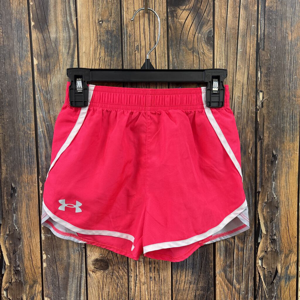 Under Armour pink shorts girls size 6X