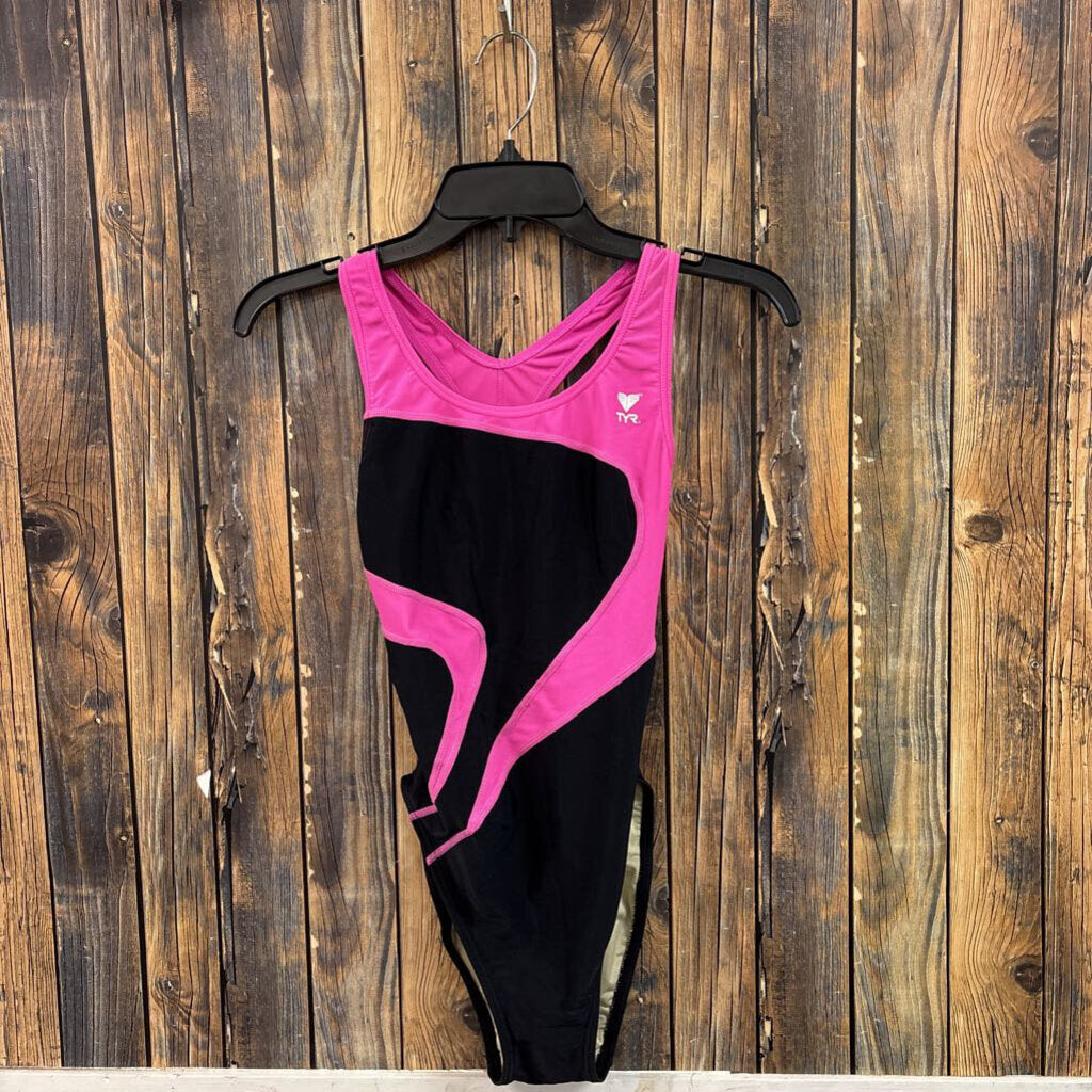 TYR black and pink swimsuit size M