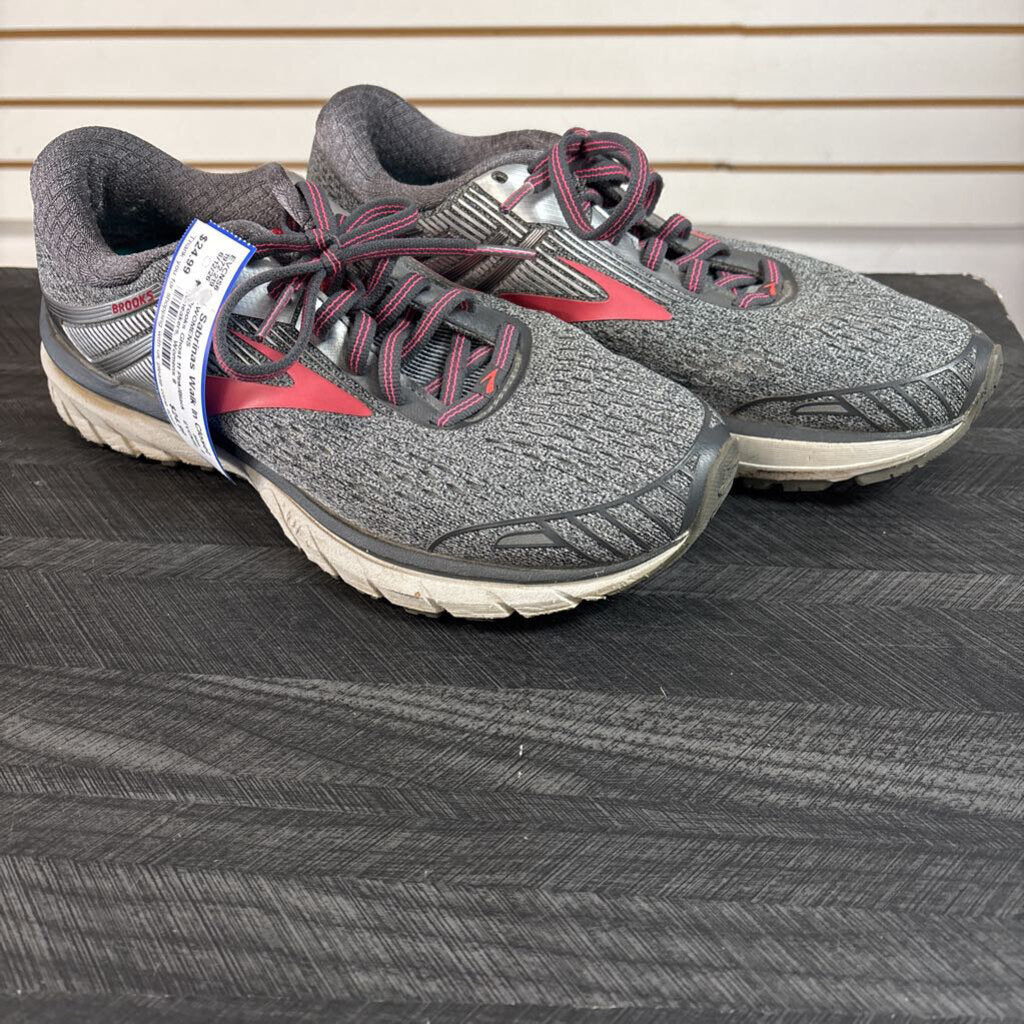 Brooks Ghost 11 Pink/Black Sneakers, Womens 8