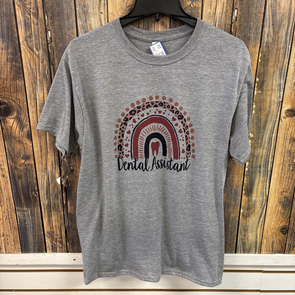Grey Dental Assitant Tee, Womens M