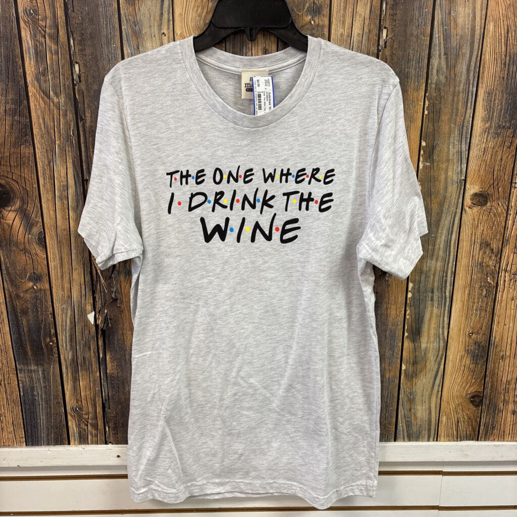 Drink The Wine Tee, Womens M