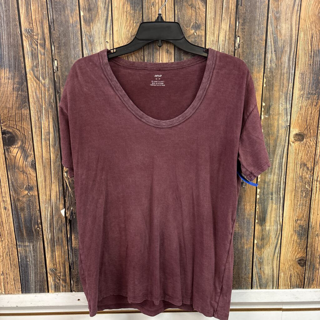 Aerie Maroon Top, Womens S