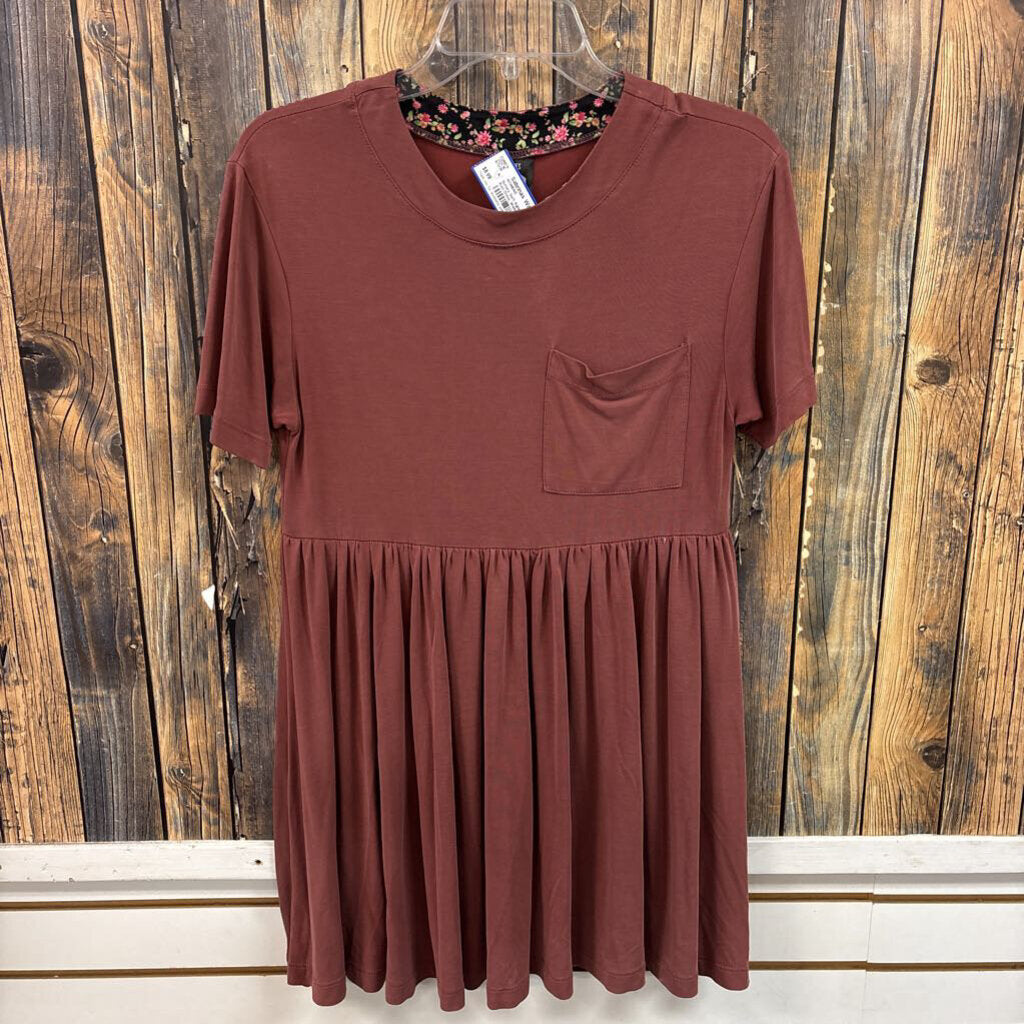 Buttery Soft Agnes & Dora Rust Dress, Womens XXS