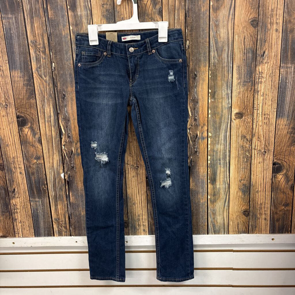 NWT Levis 710 Super Skinny Distressed Jeans, Girls 12