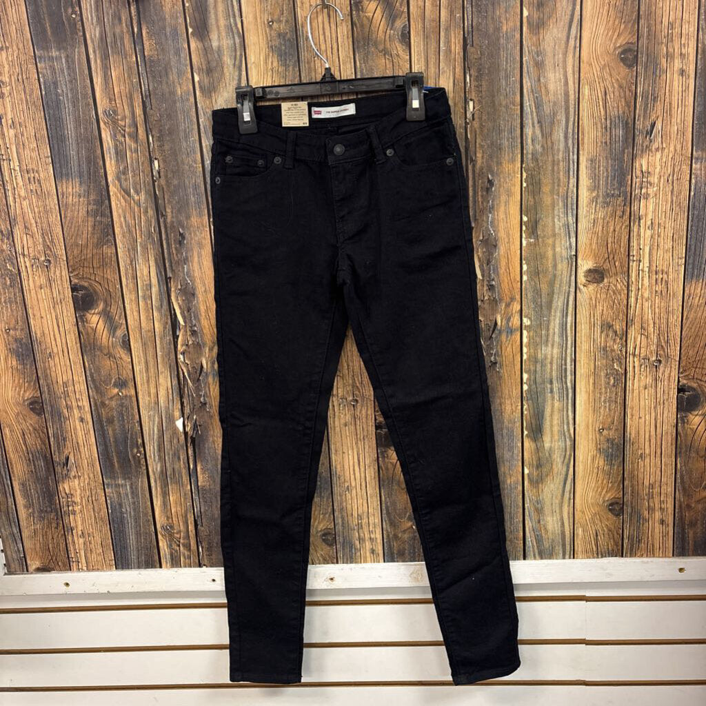 NWT Levis 710 Super Skinny Black Jeans, Girls 12