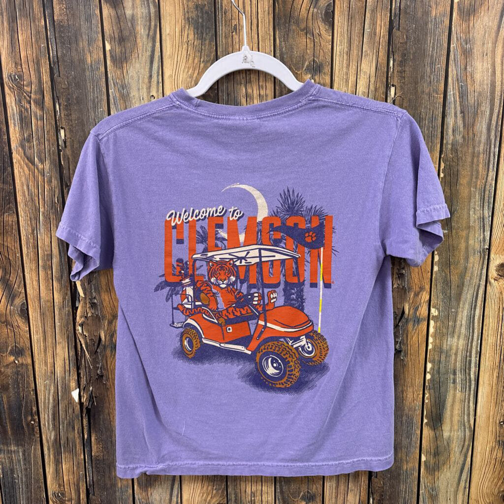 Clemson Purple Tee, Girls L