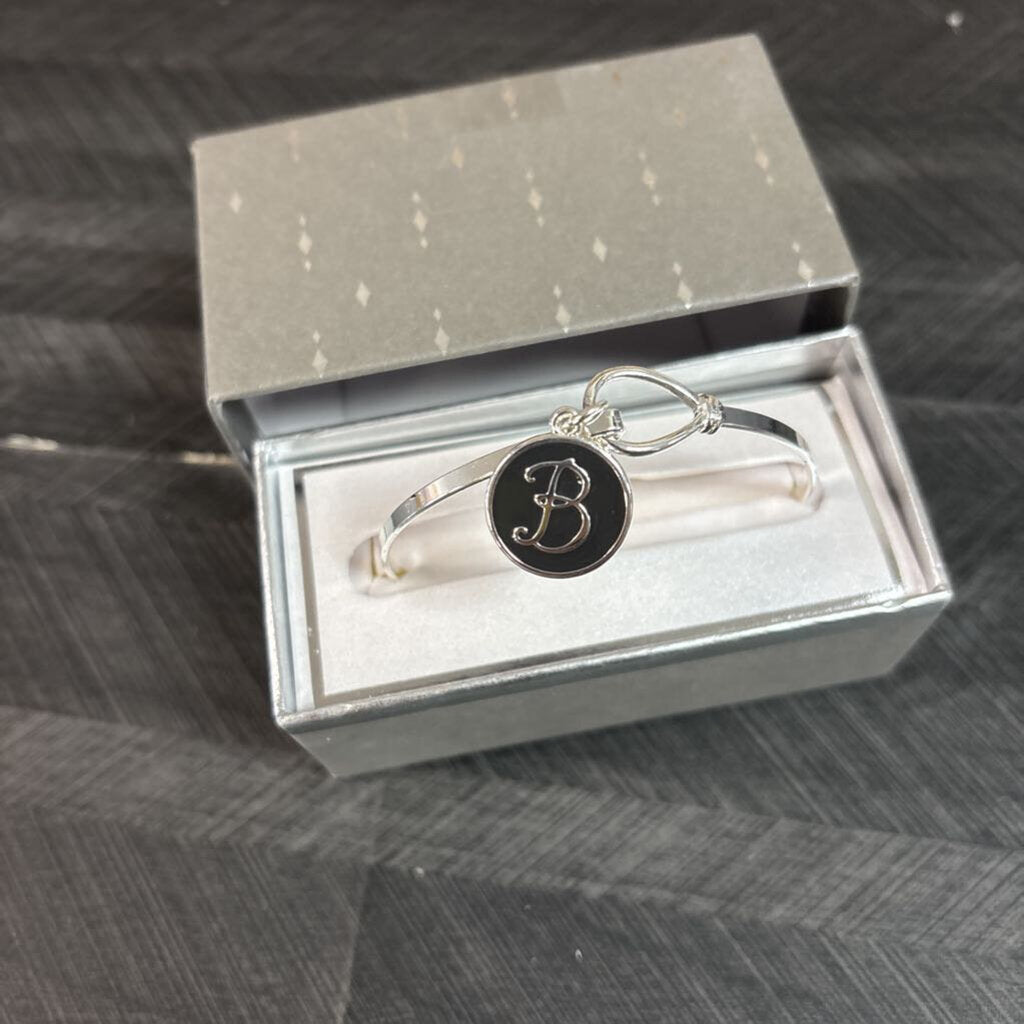 Fine Silver Plated B Bracelet
