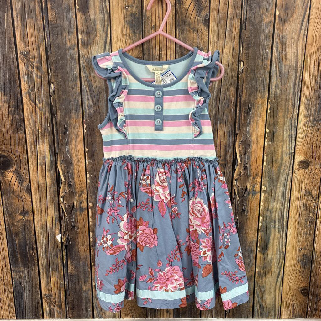 Matilda Jane Striped Flower Dress, Girls 6