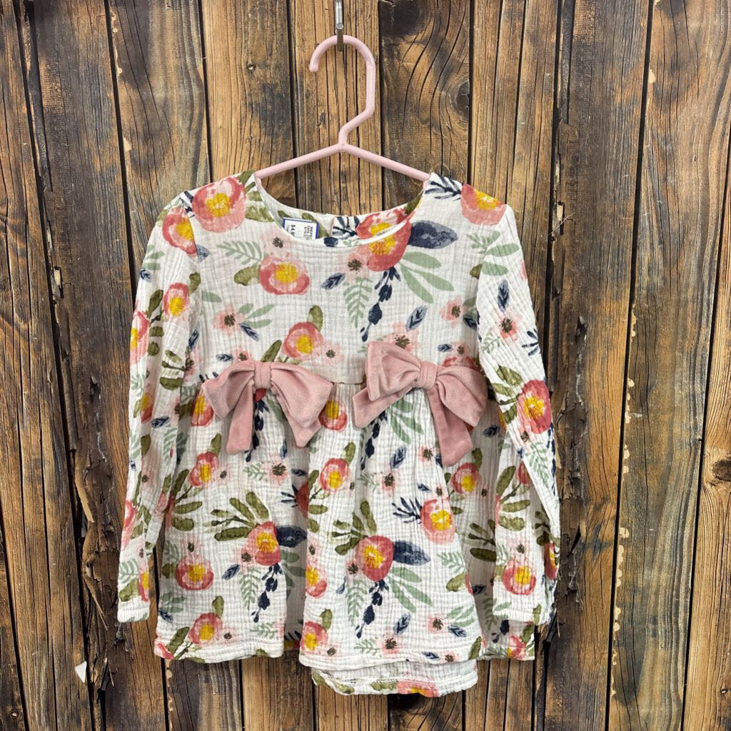 Mudpie Bow Top, Girl's 4T
