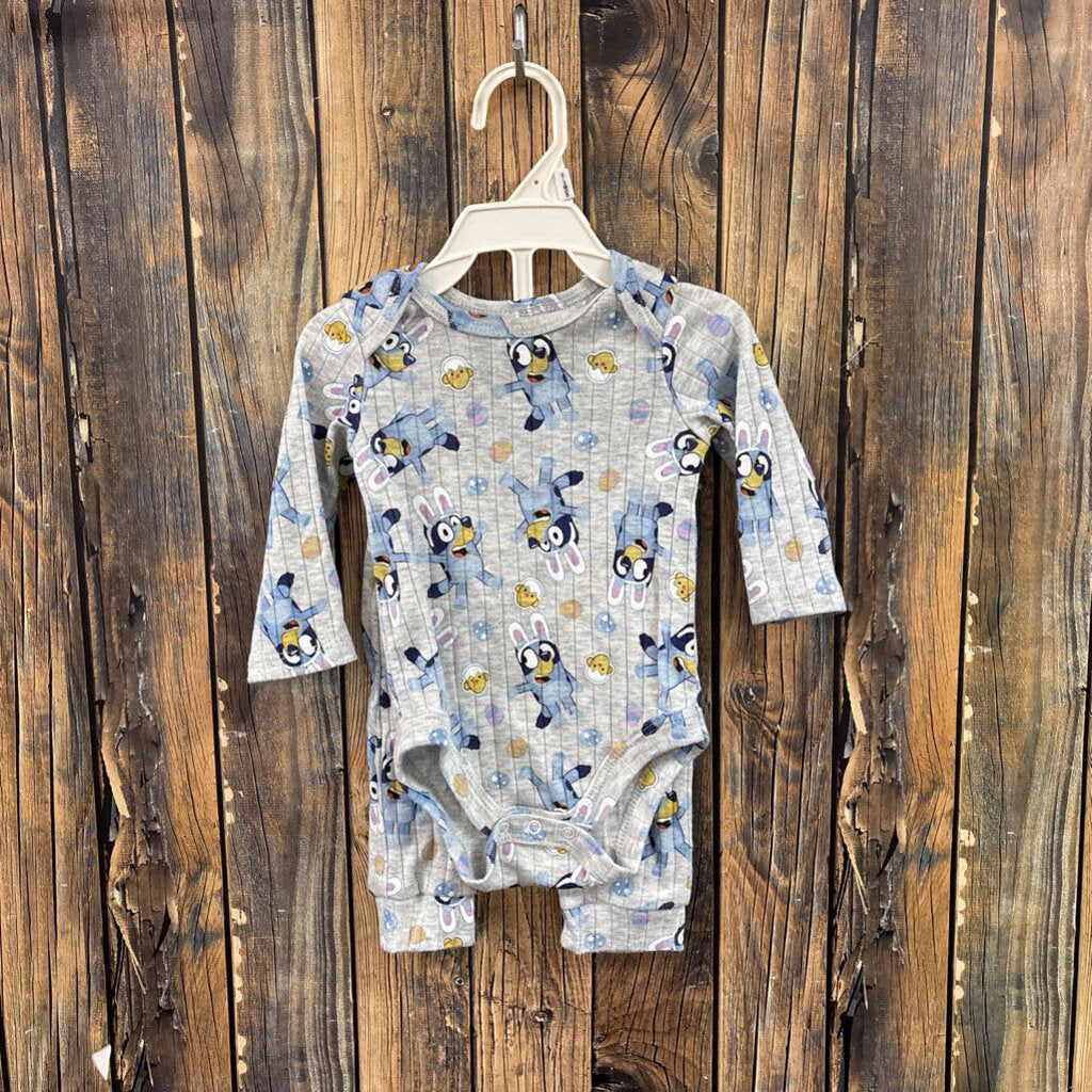 Bluey Easter Outfit, 0-3M