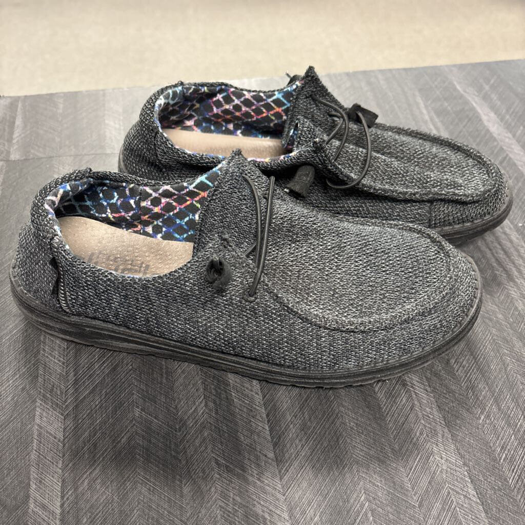 Hey Dude Wendy Black Shoes, Women's 11