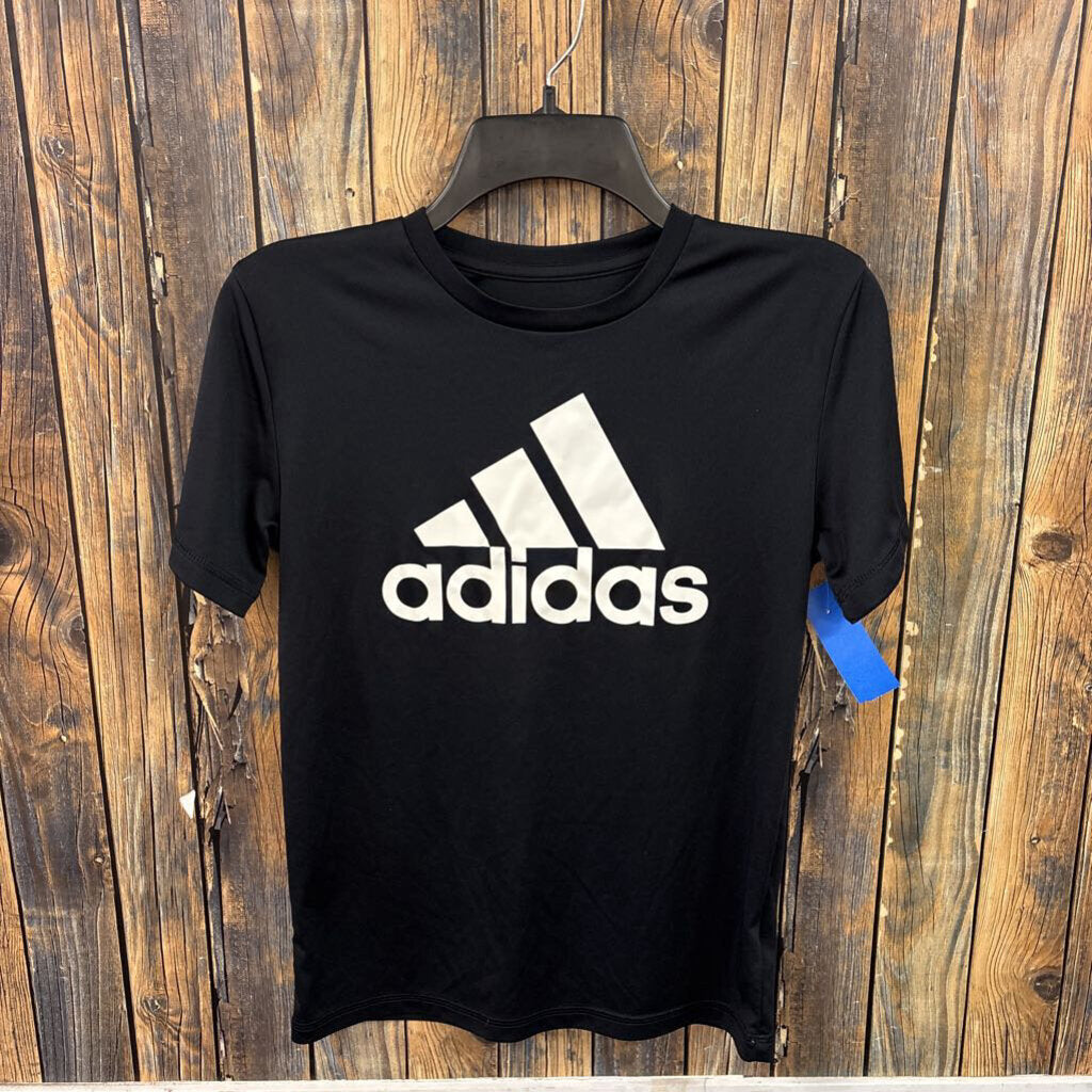 Adidas Black Tee, Boy's M 10/12