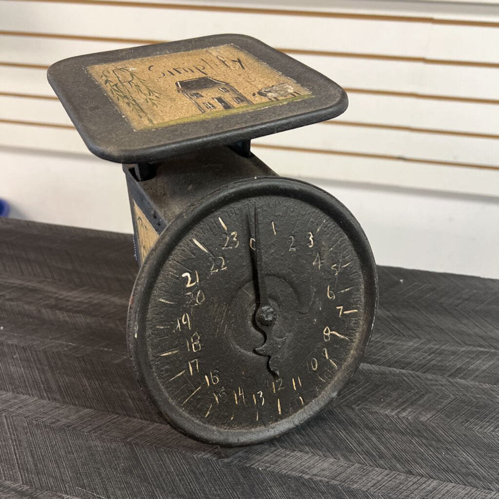 Primitive Decorative Scale - 7x7x6 - NO SHIP
