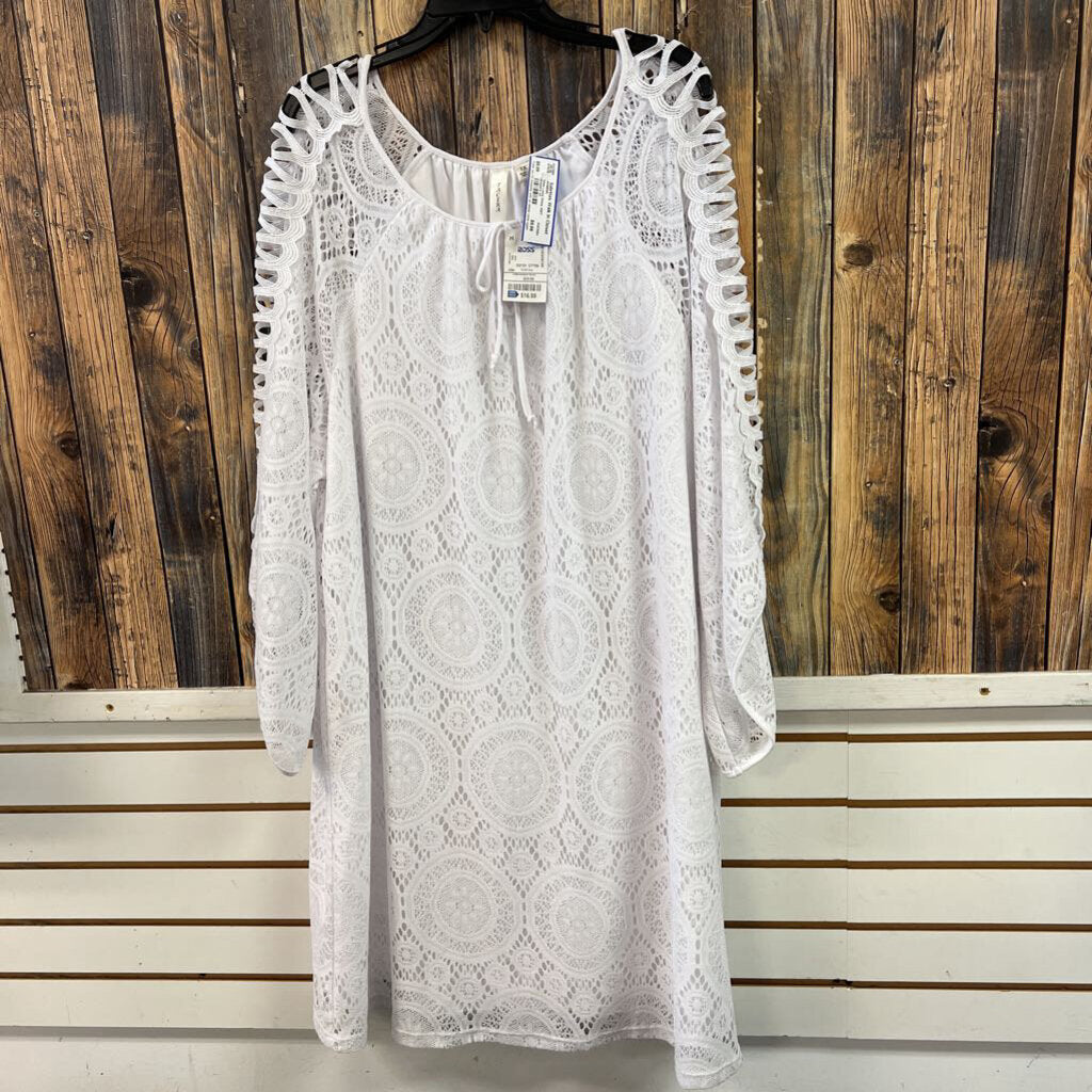 White Lacey Dress, NWT Women's 3X