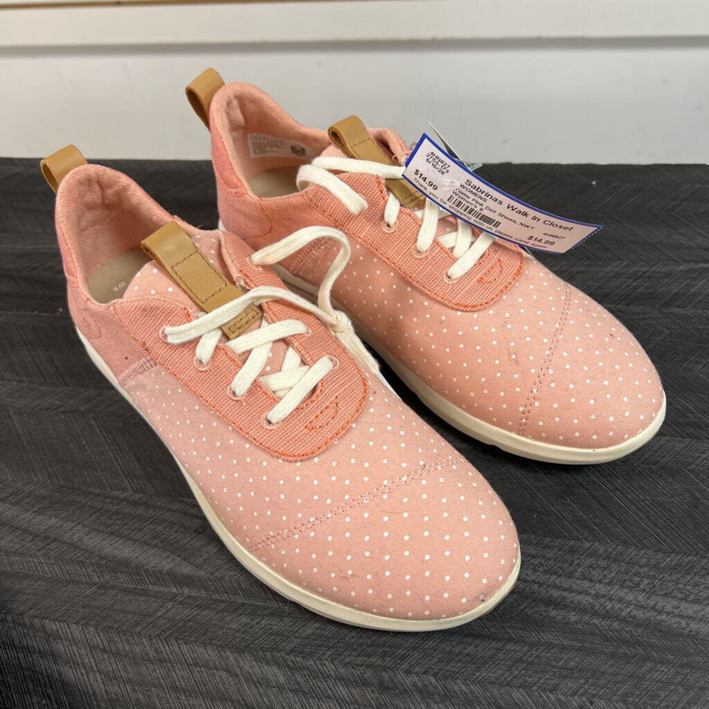 Toms Pink Dot Shoes, NWT Women's 8