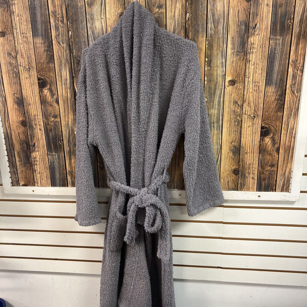 Soft Plush Grey Robe, Womens L/XL