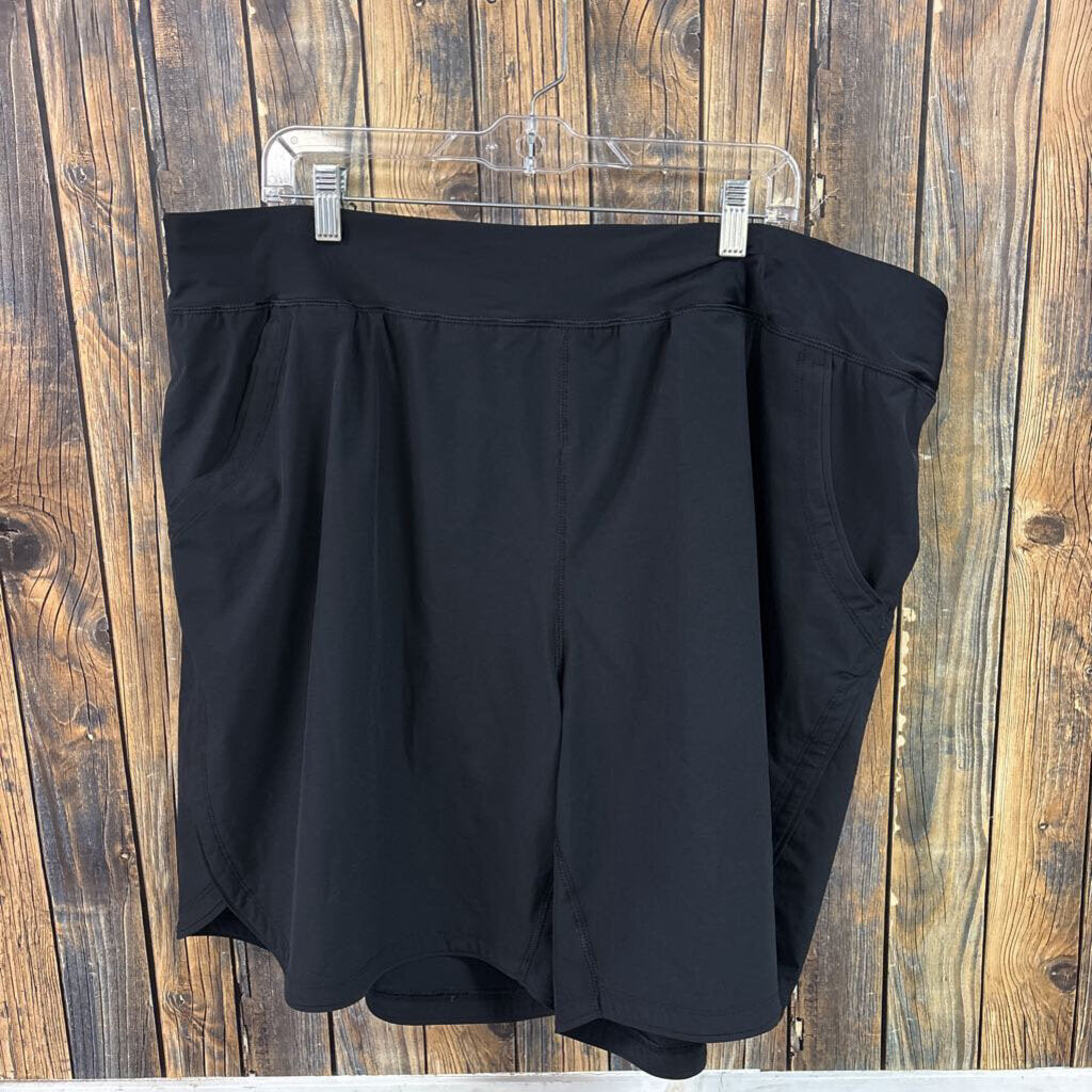 Lands End Soft Black Shorts, Womens 24
