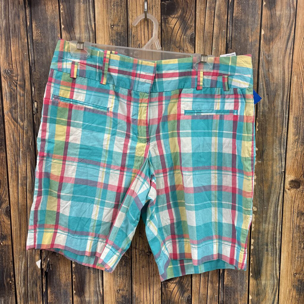 Tommy Hilfiger Plaid Shorts, Womens 12
