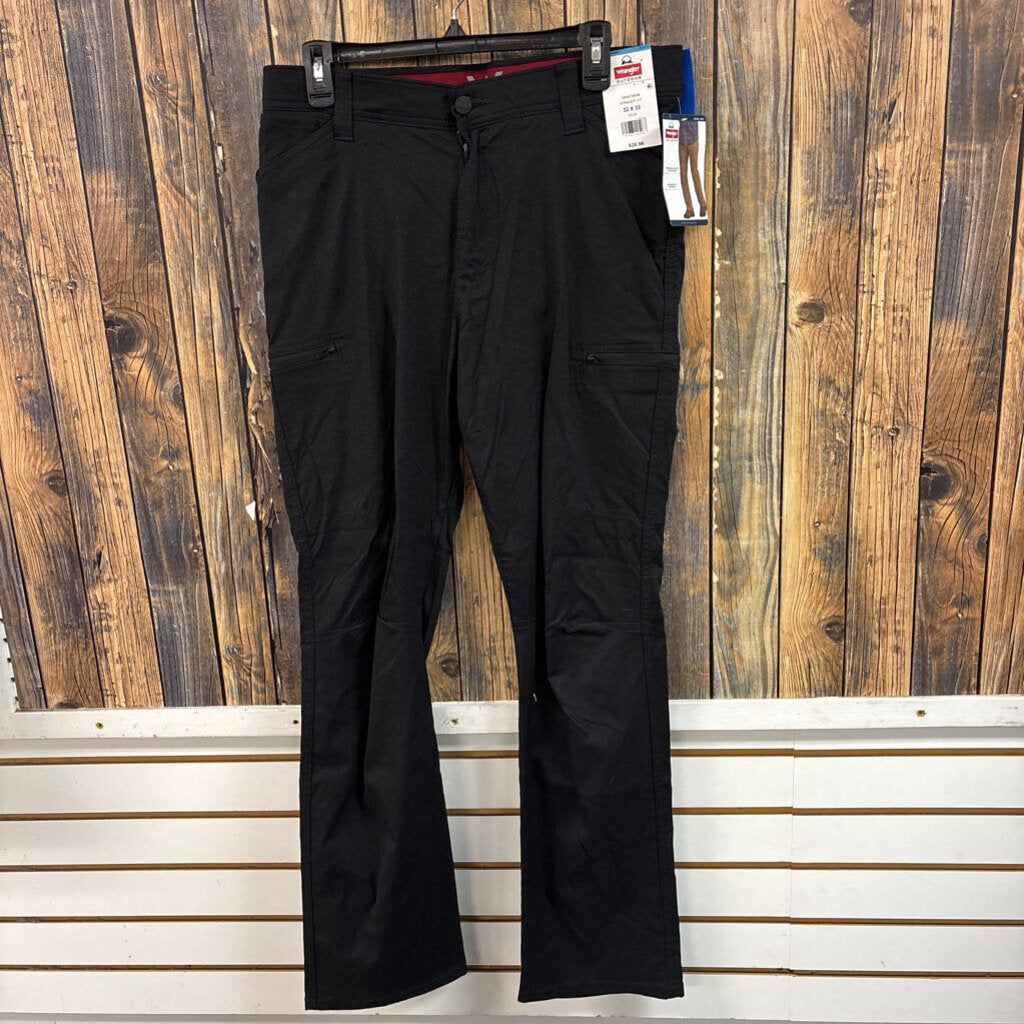 NWT Wrangler Outdoor Black Pants, Mens 32x32