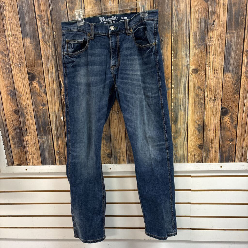 Wrangler Slim Straight Jeans, Mens 33x32