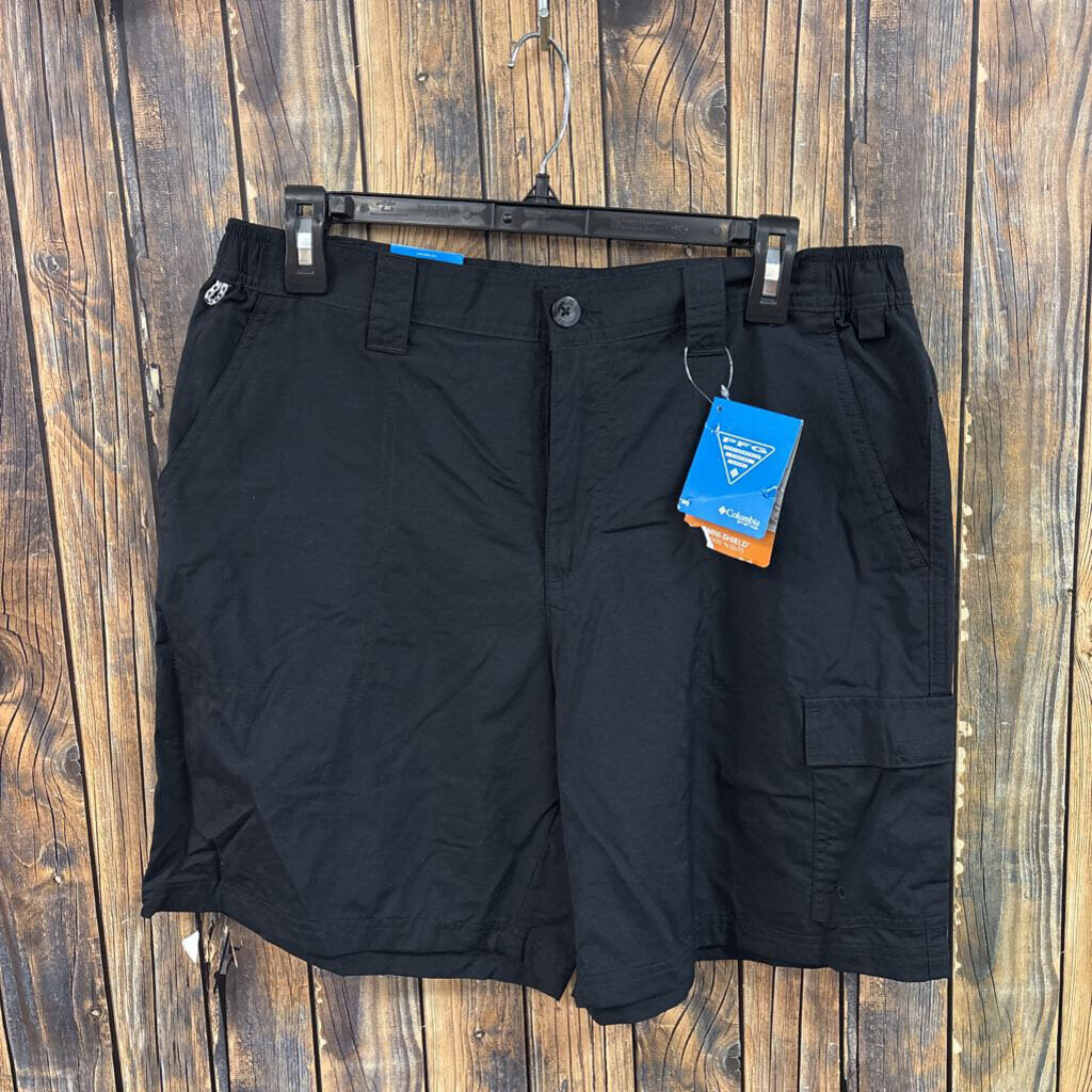 NWT Columbia PFG Black Shorts, Mens 34