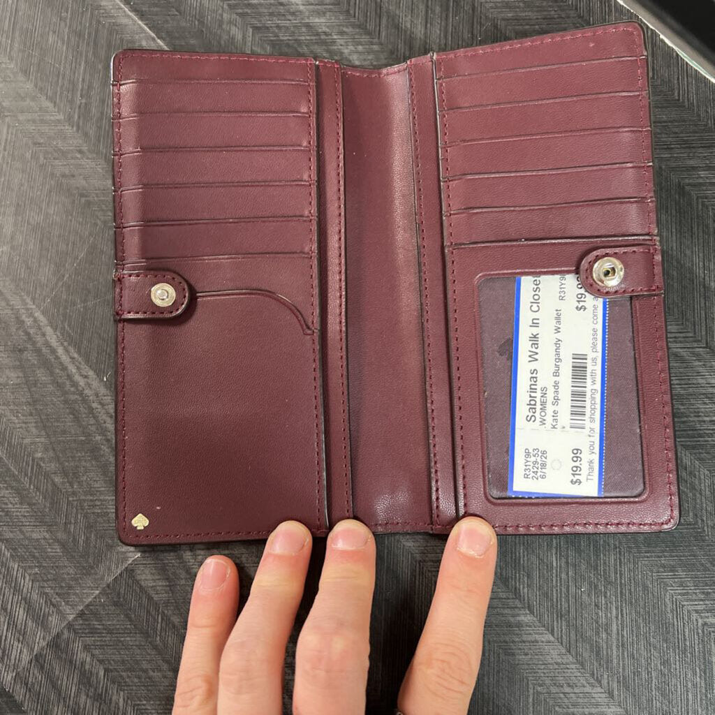 Kate Spade Burgandy Wallet
